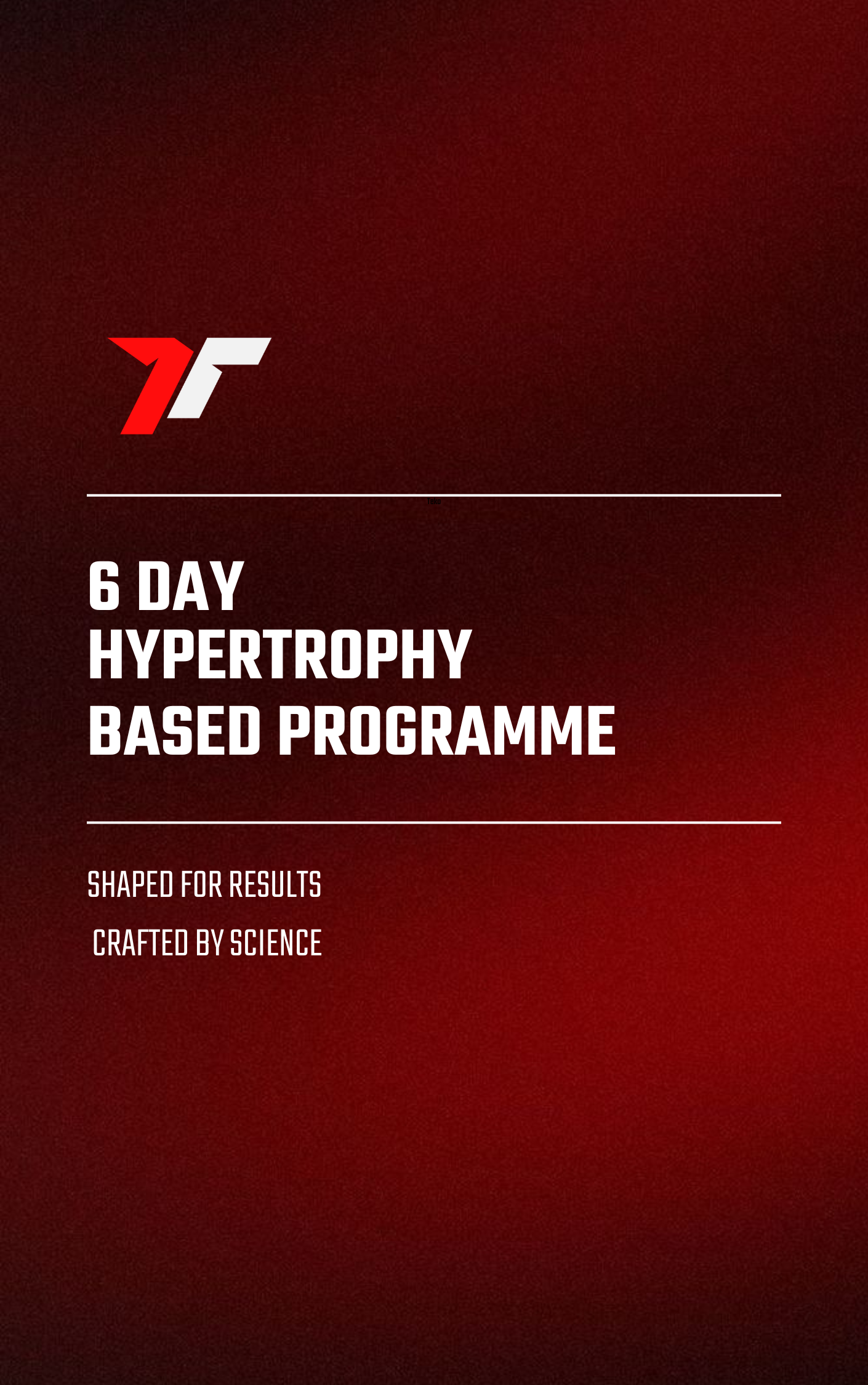 6 Day Hypertrophy Based Programme